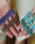 Amazonite Beaded Wrap Bracelet - Peridot Fine Jewelry - Anne Sportun