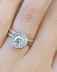 "Anne" Mount with Channel-Set Diamond Halo - Peridot Fine Jewelry - Anne Sportun