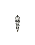 Blackened Prong-Set Graduated Diamond Stud - Peridot Fine Jewelry - TAP by Todd Pownell