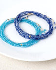 Anne Sportun Blue Sodalite Beaded Wrap Bracelet