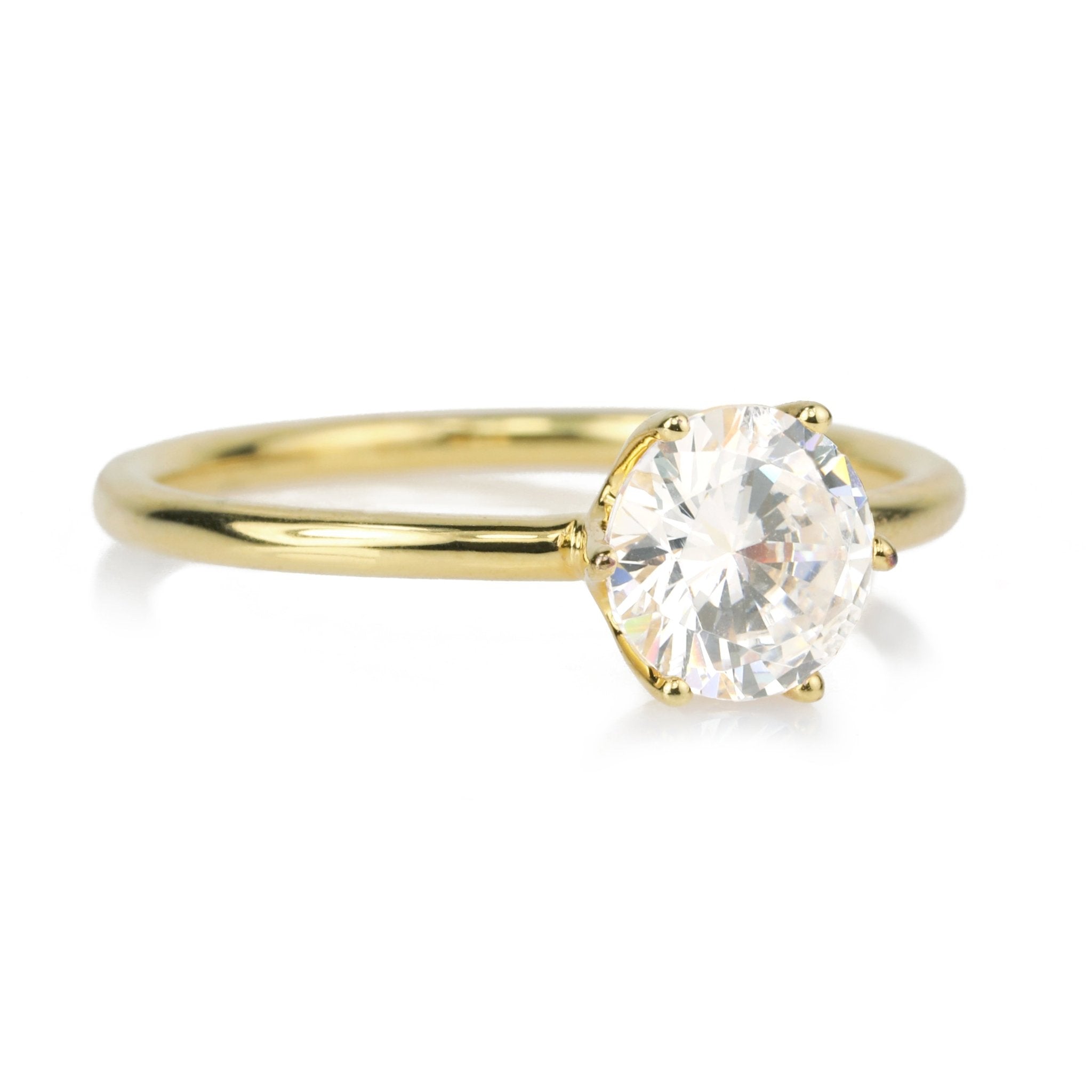 "Chispa" 6-Prong Diamond Ring Mount - Peridot Fine Jewelry - ILA