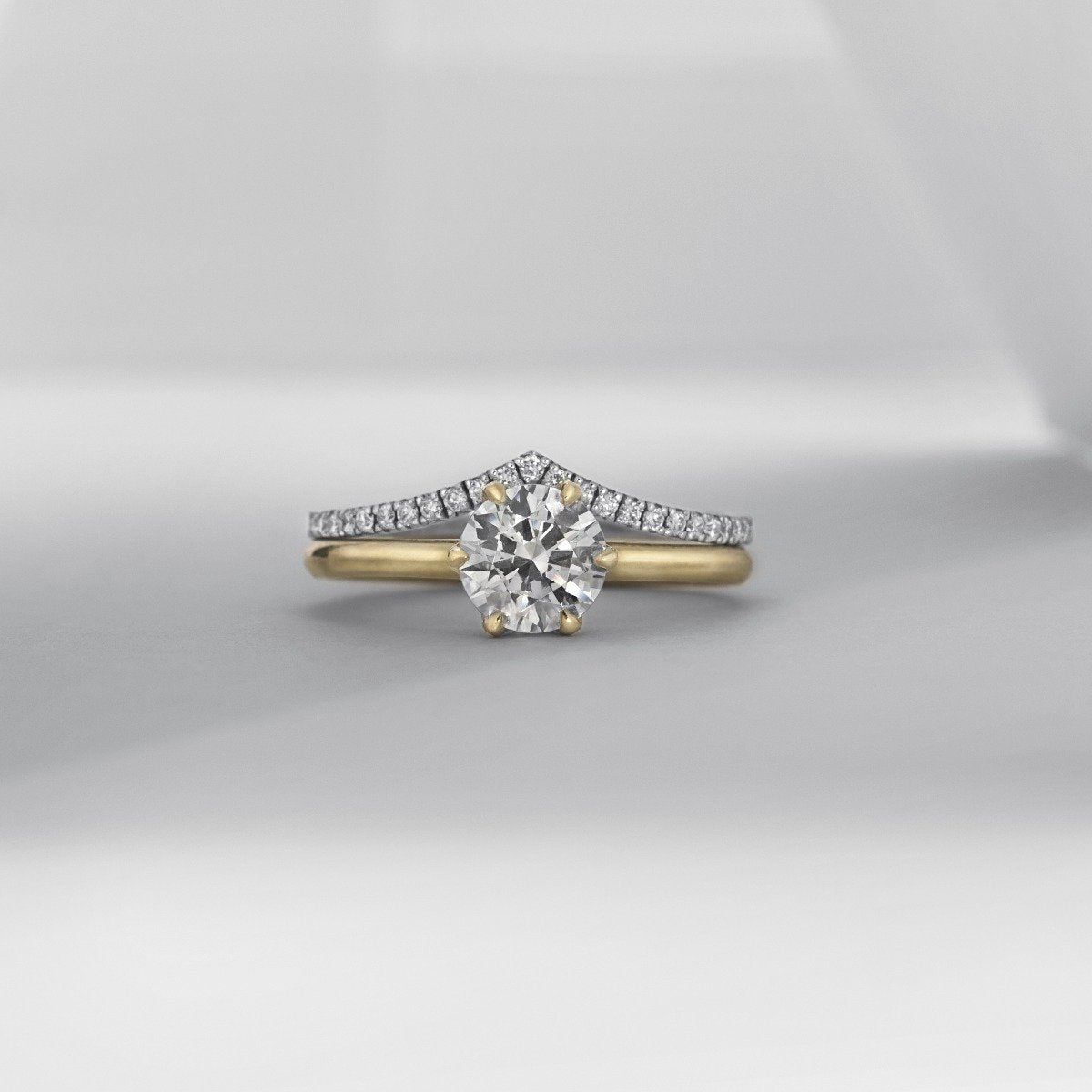 &quot;Chispa&quot; 6-Prong Diamond Ring Mount - Peridot Fine Jewelry - ILA