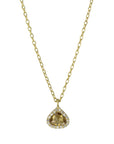 Kothari Cognac Diamond Pear-Shaped Pendant Necklace