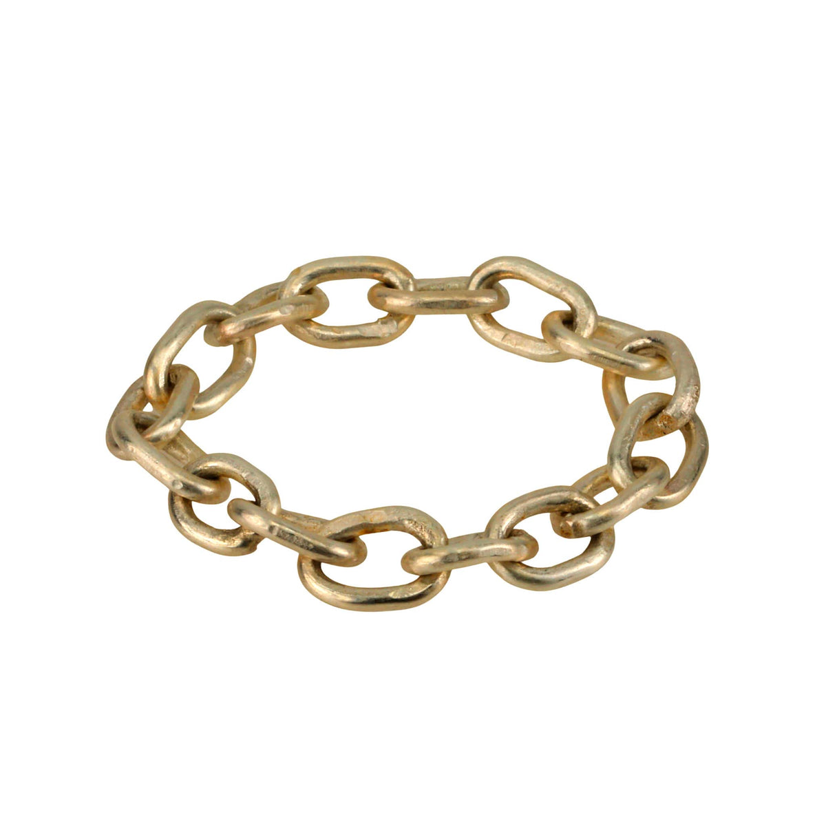 Linked Chain Scarf Ring in Gold Color - Diana