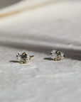 Emerald Shaped Prong-Set Diamond Studs - Peridot Fine Jewelry - ILA