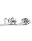 Emerald Shaped Prong-Set Diamond Studs - Peridot Fine Jewelry - ILA
