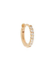 Zoe Chicco Extra Small Pave Diamond Hoop Earring