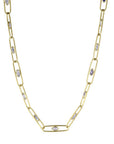 "Gemclip" Necklace with Tanzanite Marquise Details - Peridot Fine Jewelry - Kothari