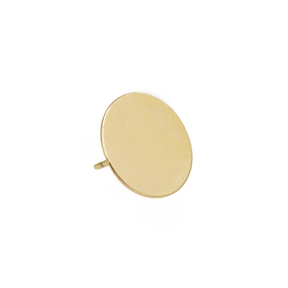 Kathleen Whitaker Gold 9mm "Sequin" Stud Earring