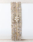 Gold and Diamond "Festival" Small Cluster Bracelet - Peridot Fine Jewelry - Anne Sportun