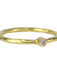 Gold Bezel-Set Fancy Light Pink Diamond Ring