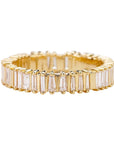 Artemer Gold "Bridge" Ring with Tapered Baguette and Trapeze-Cut Diamonds