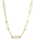 Kothari Gold Graduated Paperclip Chain