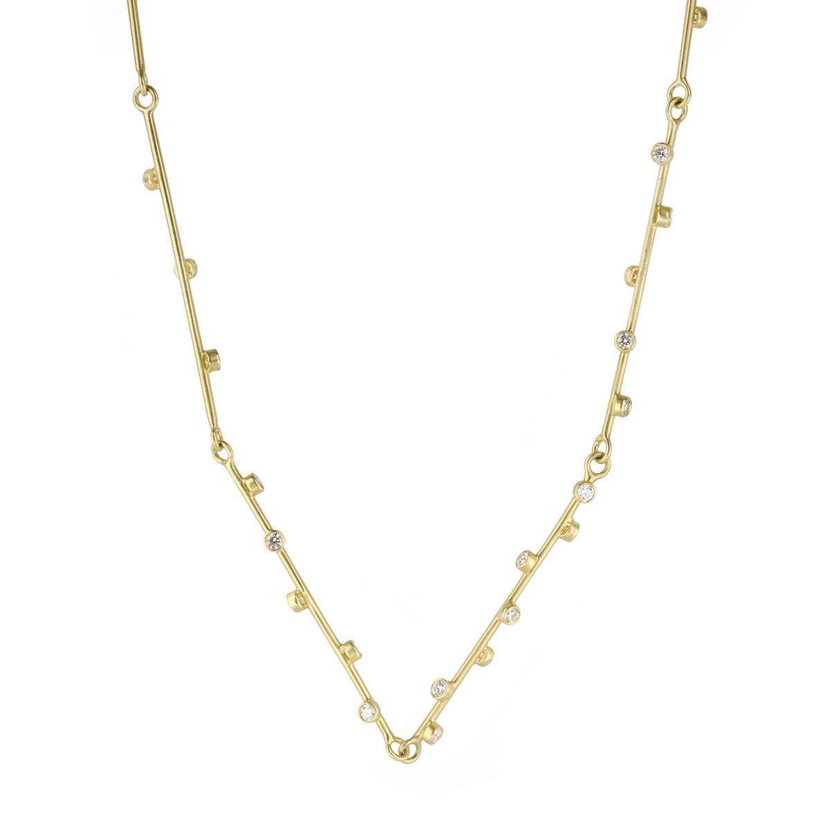 Kothari Gold "Grand Searchlight" Necklace with Diamond Details