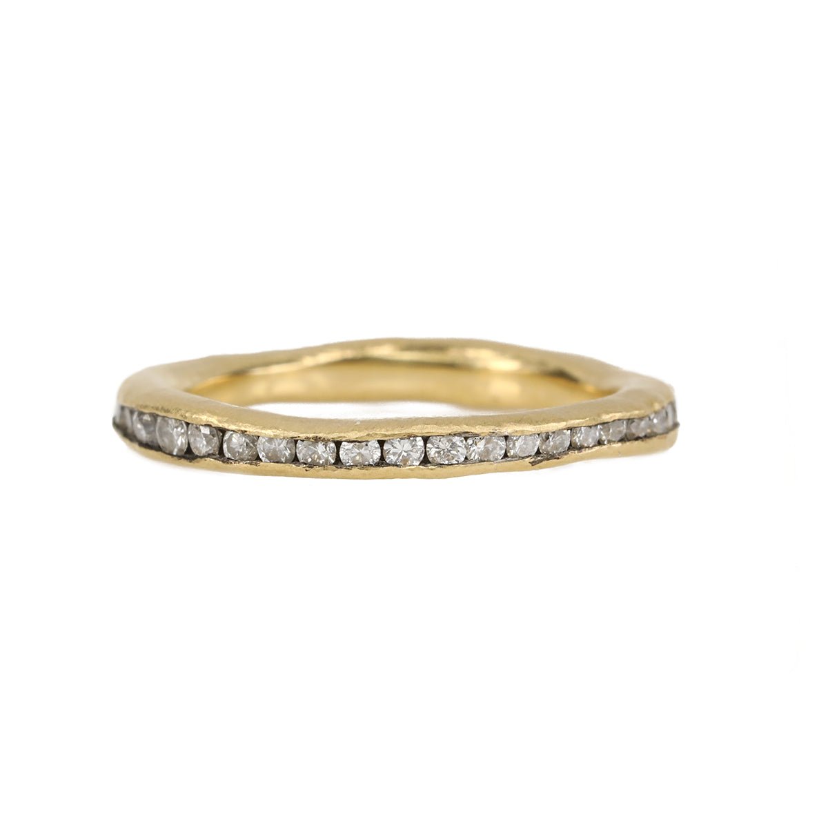 Gold Irregular Channel-Set Diamond Ring - Peridot Fine Jewelry - TAP by Todd Pownell