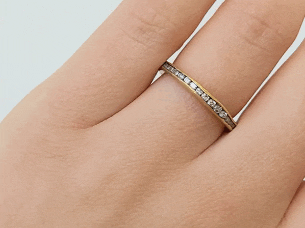 Gold Irregular Channel-Set Diamond Ring - Peridot Fine Jewelry - TAP by Todd Pownell