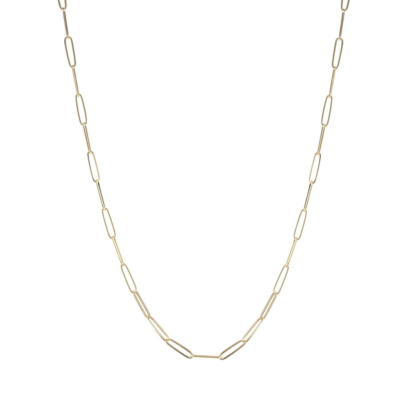 Zahava Heirlooms Gold "Penelope" Paperclip Chain 30"