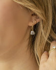 Anne Sportun Gold & Rock Crystal Quartz Drop Earrings