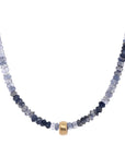Iolite "Boulder" Beaded Necklace - Peridot Fine Jewelry - Anne Sportun