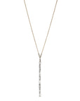 Lariat Necklace With 9 Baguette Diamonds - Peridot Fine Jewelry - TAP by Todd Pownell
