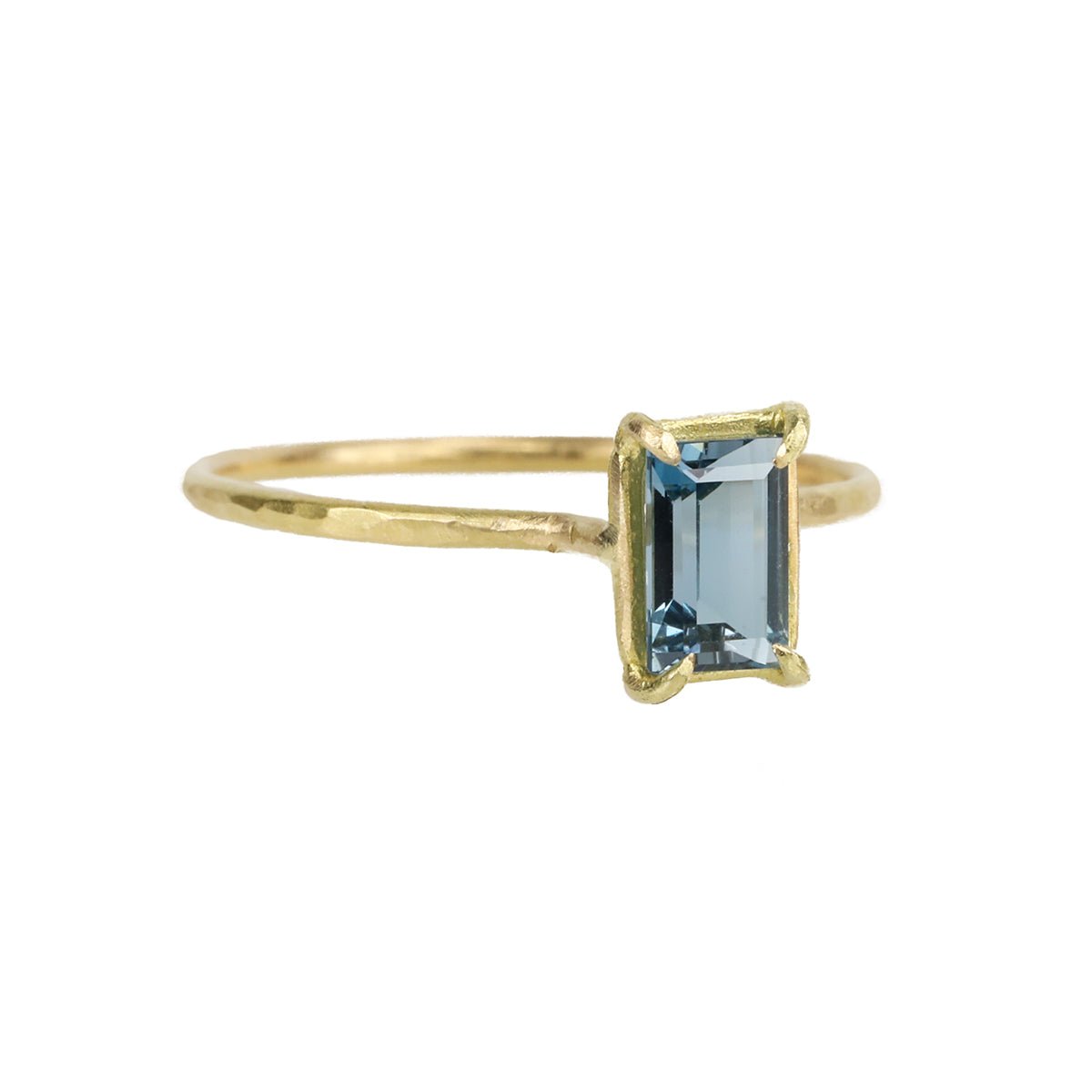 Rosanne Pugliese London Blue Topaz Baguette "Mini Gem" Ring