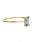 Rosanne Pugliese London Blue Topaz Baguette "Mini Gem" Ring