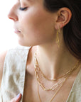 "Olivia" 14 Karat Yellow Gold Tassel Earrings - Peridot Fine Jewelry - Sarah Macfadden