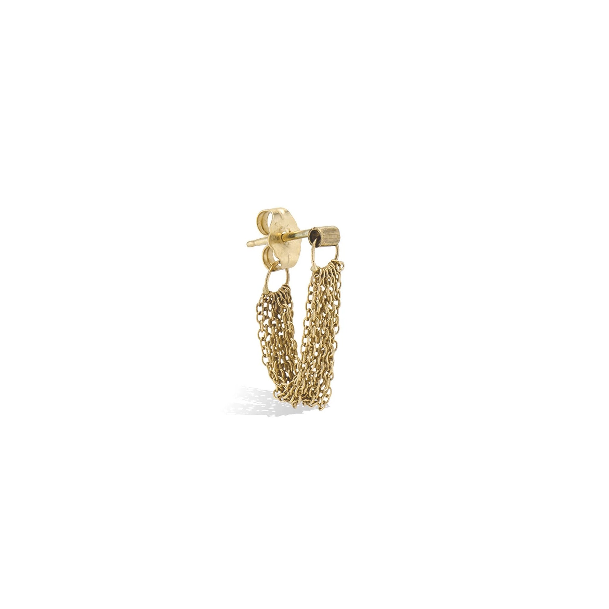 "Olivia" 14 Karat Yellow Gold Tassel Earrings - Peridot Fine Jewelry - Sarah Macfadden