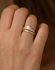 Artemer ORDER ONLY: 18K Gold Needle Baguette Diamond "Tiara" Ring