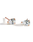 Pear Shaped Prong-Set Diamond Studs - Peridot Fine Jewelry - ILA