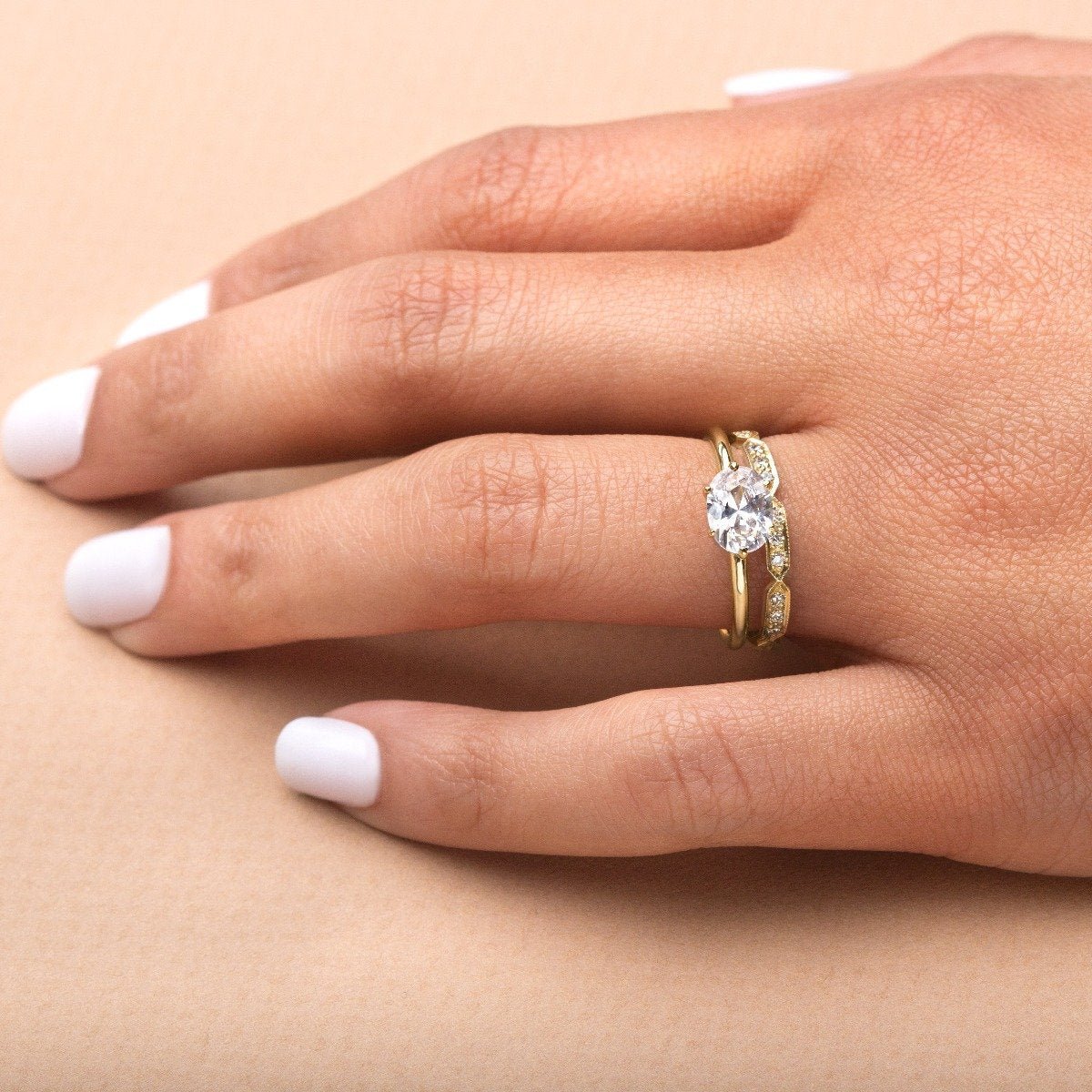 "Pixie" Hidden Halo 4-Prong Diamond Engagement Ring Mount with East/West Option - Peridot Fine Jewelry - ILA