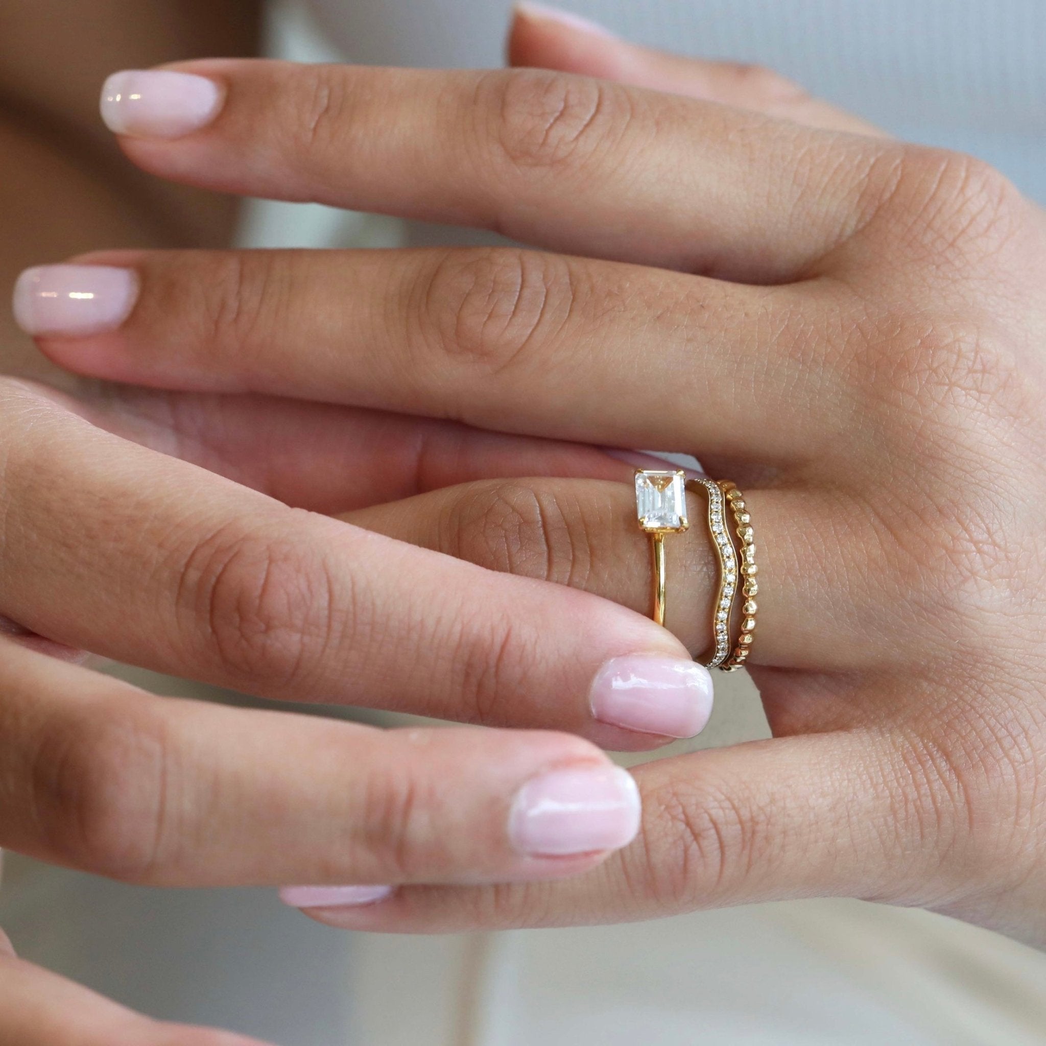 East west halo ring sales