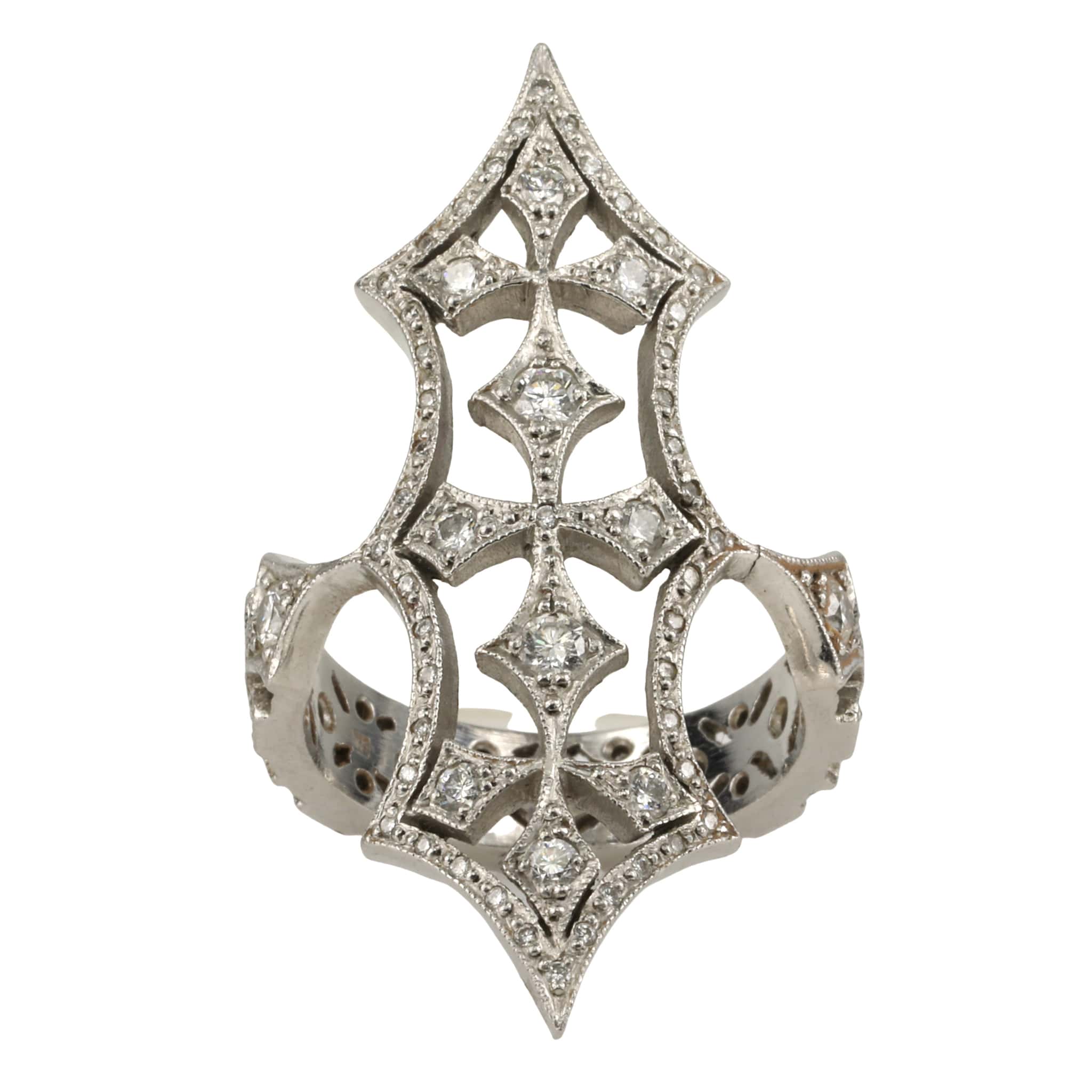 Platinum and Diamond "Charlize" Ring