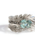 Cathy Waterman Platinum and Diamond Curved "Wheat" Band