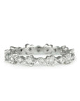 Cathy Waterman Platinum and Diamond "Tiny Scalloped Flower Band" Ring