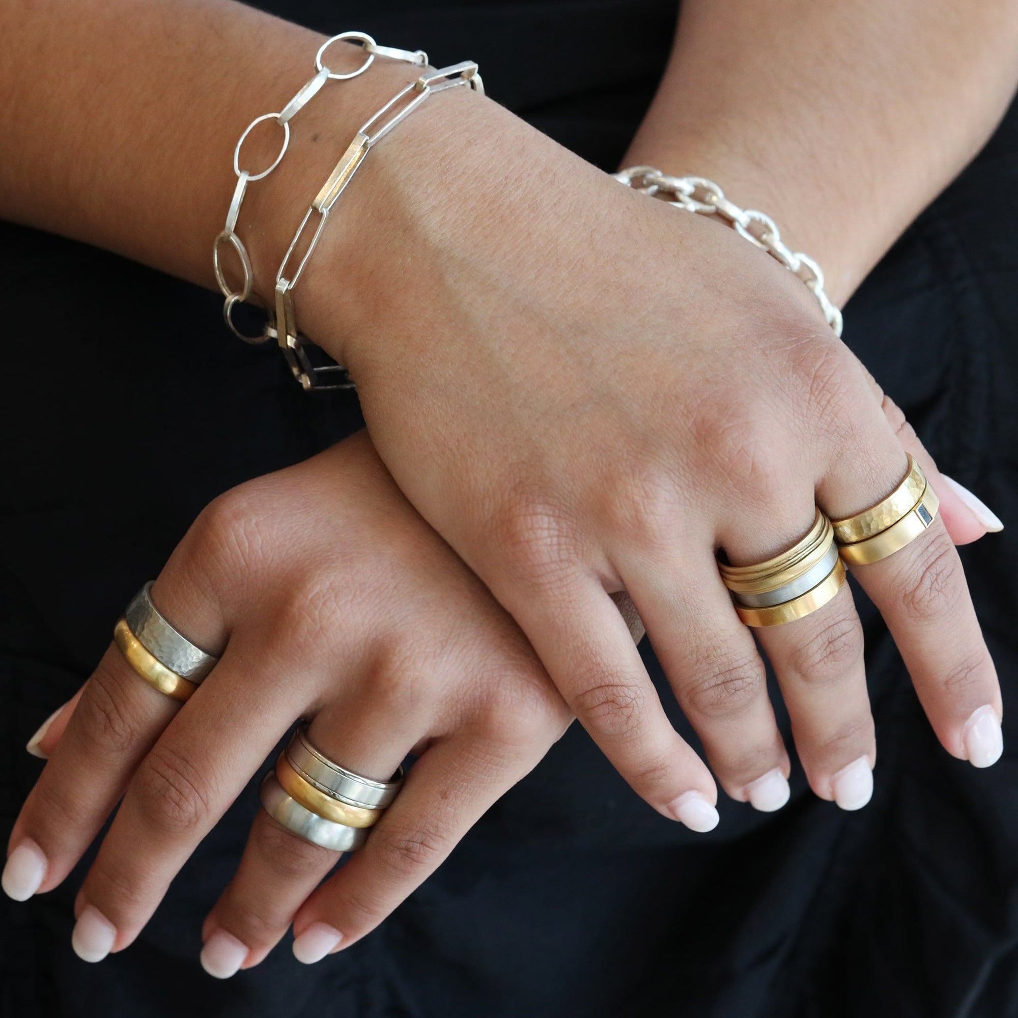 Yasuko Azuma Platinum Brushed Men's Band