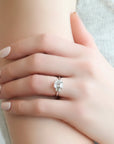 18K Rose Gold Platinum 18K Yellow Gold Emerald