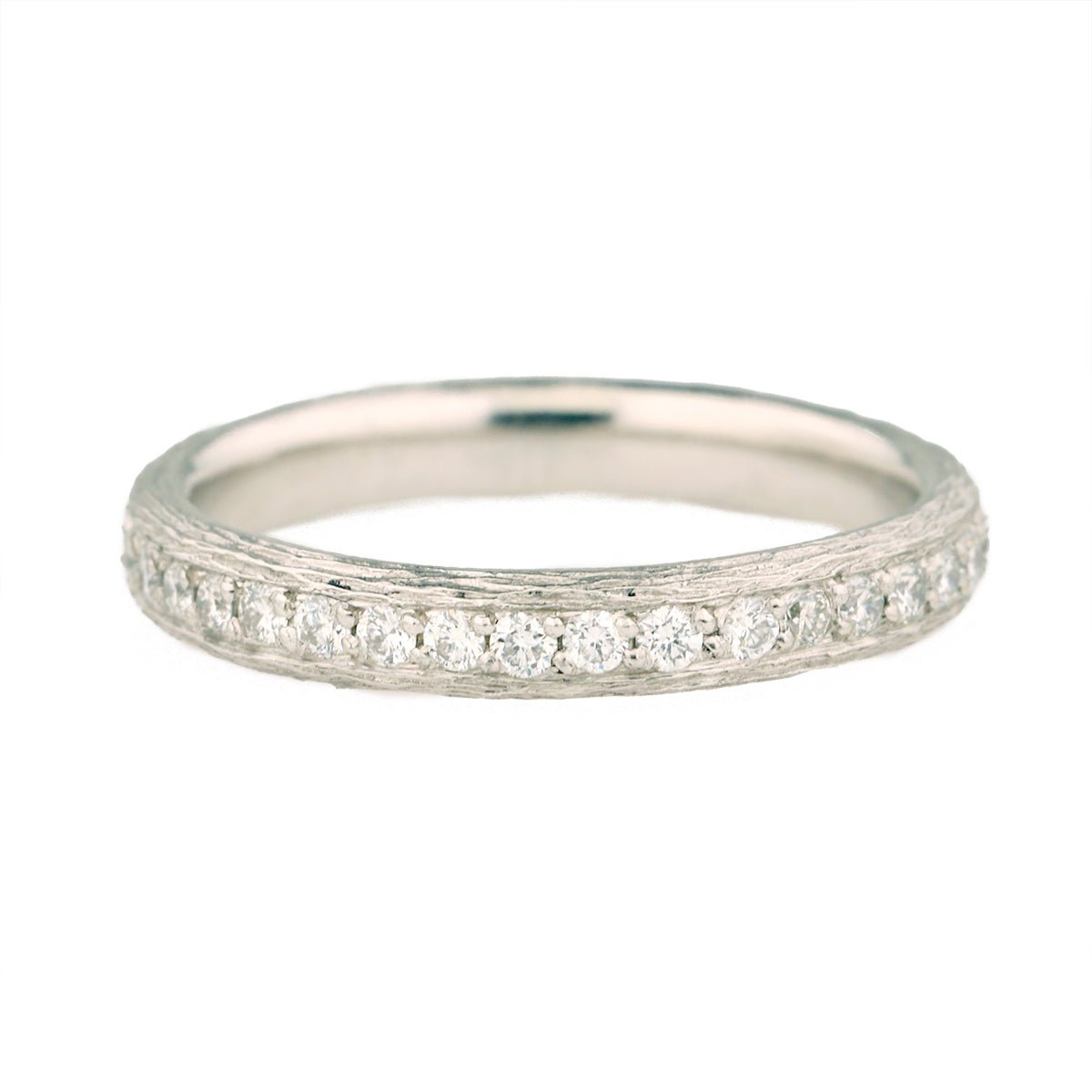 Cathy Waterman Platinum & Pave Diamond "Branch" Ring
