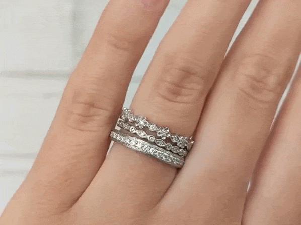Cathy Waterman Platinum & Pave Diamond "Branch" Ring