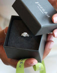 Platinum Prong-Set Three Stone Ring Mount