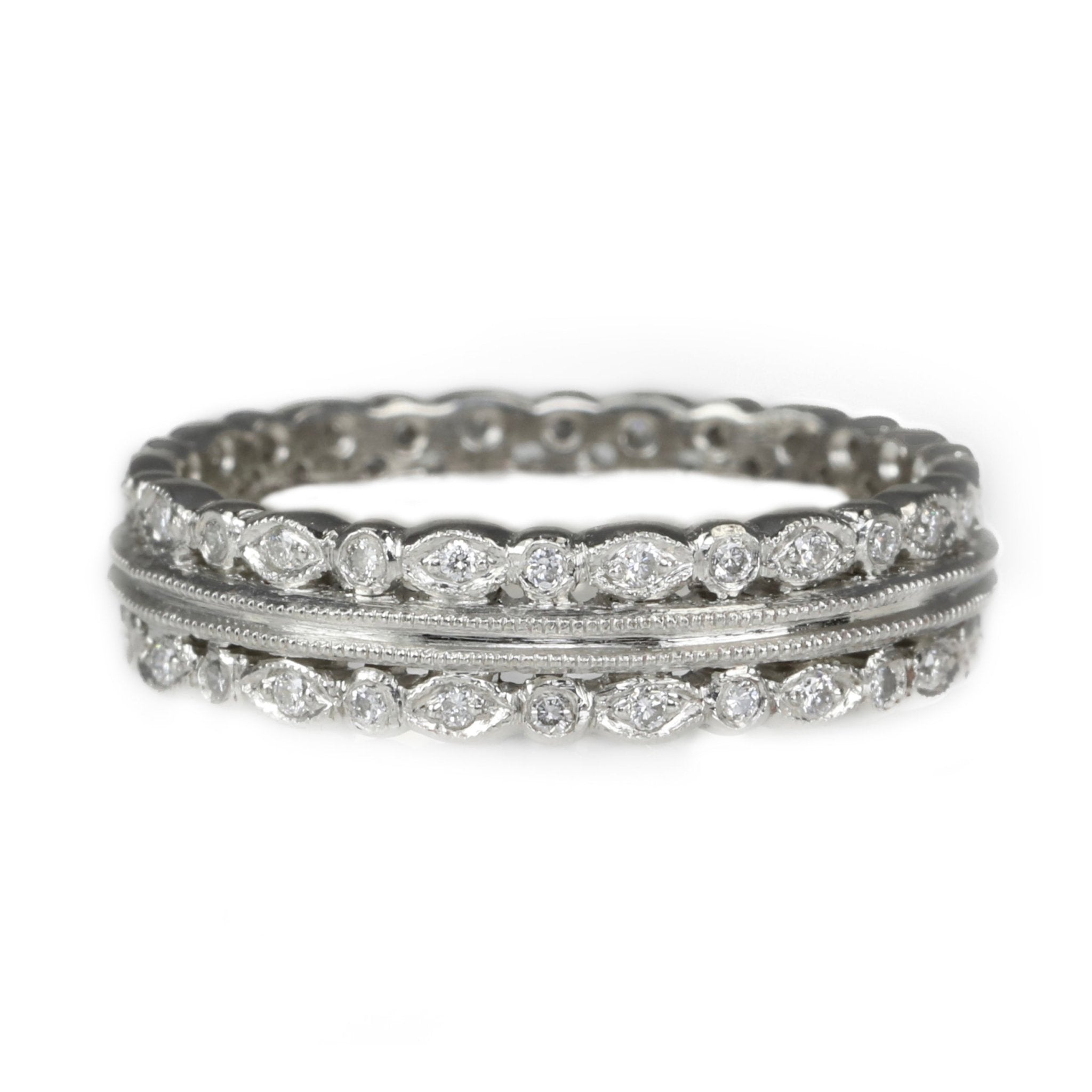 Cathy Waterman Platinum "Seed" Diamond Band