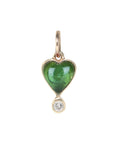 Zahava Reversible Green Tourmaline "Byrdie Heart" Pendant