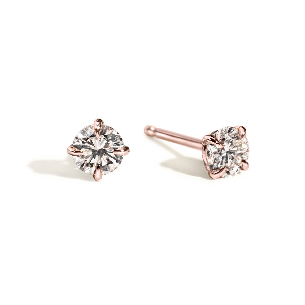 Round 4-Prong Diamond Stud - Peridot Fine Jewelry - ILA