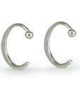 Small Sterling Silver "Hug" Earrings