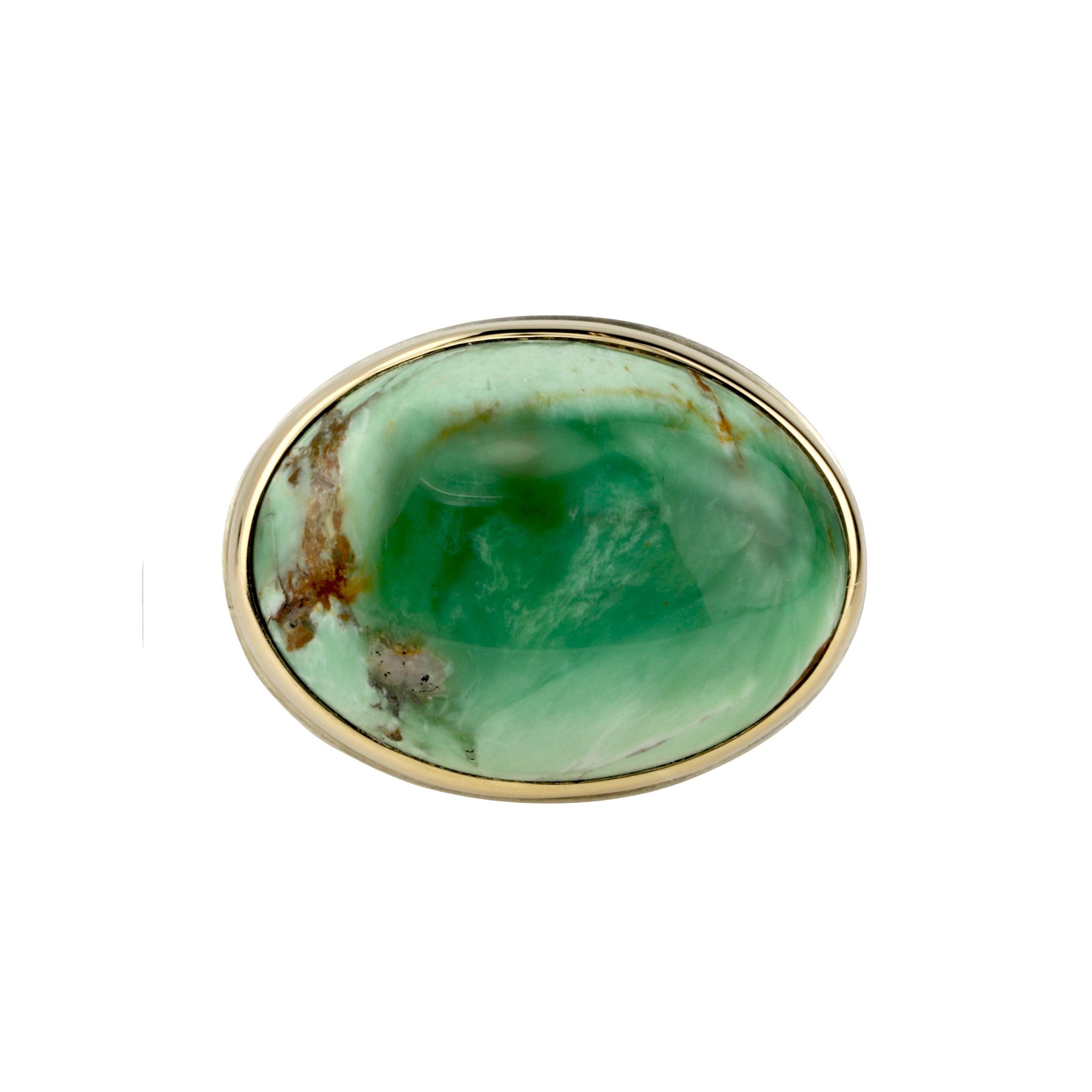 Jamie Joseph Smooth Oval Australian Variscite Ring