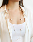 Caroline Ellen South Sea Keshi Pearl Station Necklace