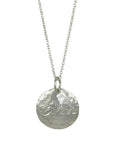 Annie Fensterstock Sterling Silver "Ethan" Customizable Pendant Necklace with Diamond