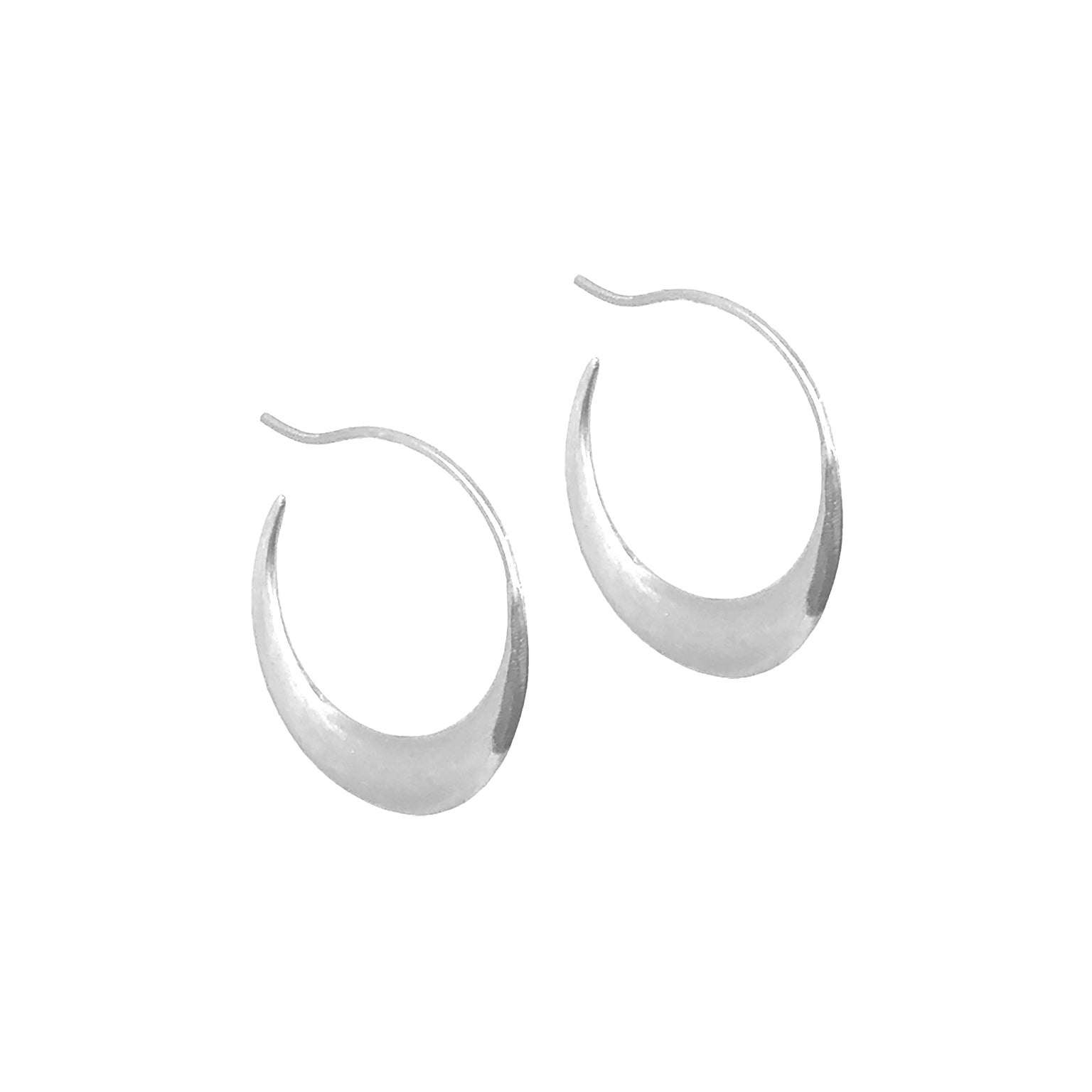 Sterling Silver Large "Sade" Hoop Earring - Peridot Fine Jewelry - dan-yell