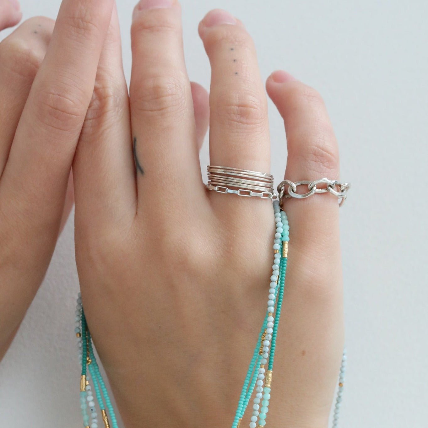 Sarah Macfadden Sterling Silver Stacking Ring Set