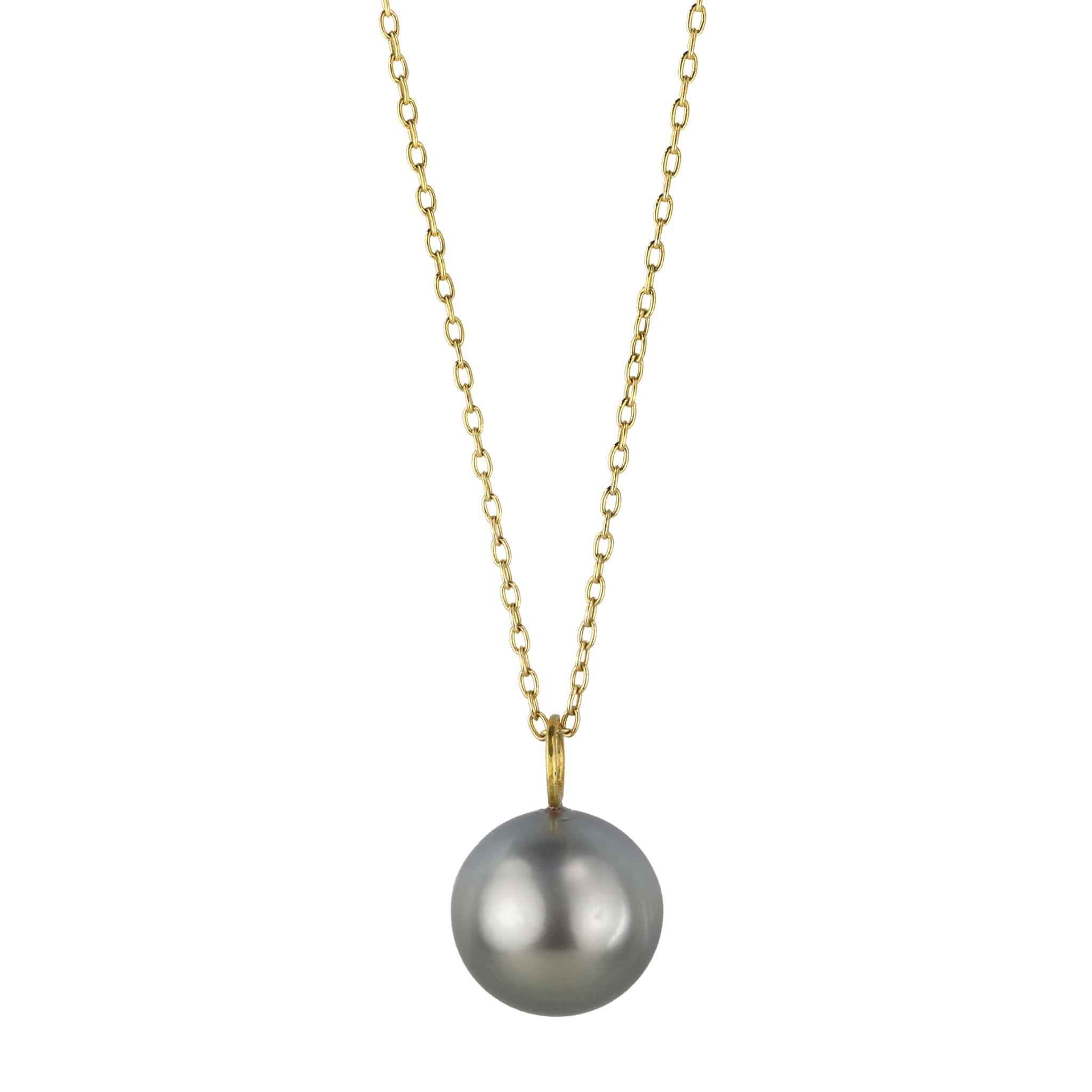 Rosanne Pugliese Tahitian Grey Round Pearl Charm